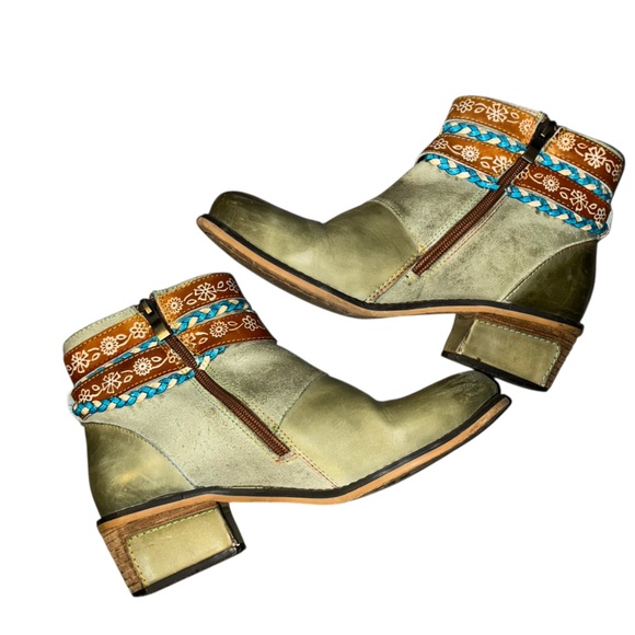 Socofy Boho ankle Boots 8/38 - Picture 2 of 9